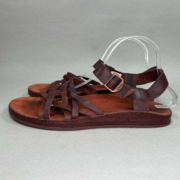Chaco Women's Size 11 Fallon Java Leather Sandals - Picture 4 of 8